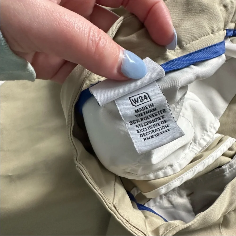 Bundle of 2 - Slazenger Tan Khaki Slazenger Men’s Golf Shorts Size 34